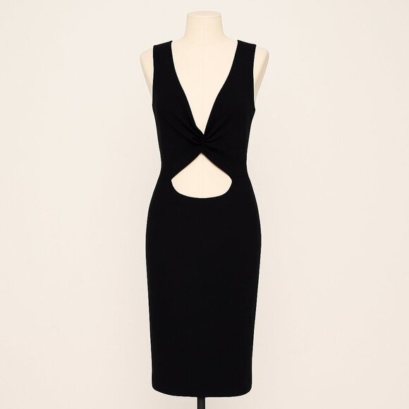 Say What? XL Y2K Ribbed Cutout Tank Midi Dress Goth Grunge Edgy - Picture 1 of 8